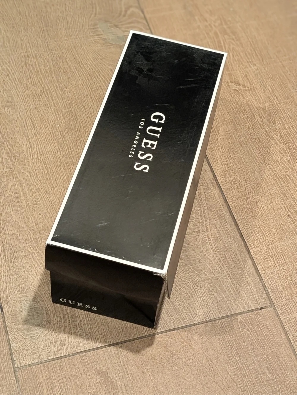 GUESS Estol Black Men's Slide Sandals with Embossed Logo Size 12